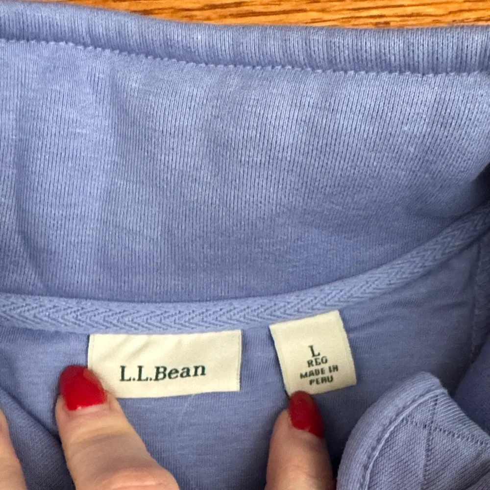L.L. Bean Light Blue Knit Top - Picture 2 of 8